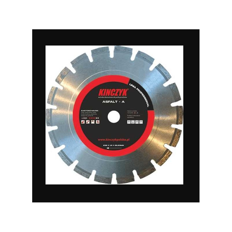 TARCZA DIAMENTOWA do asfaltu 350x10 mm KINCZYK